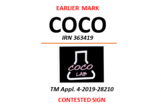Application for registration of “COCO LAB, figure” refused.